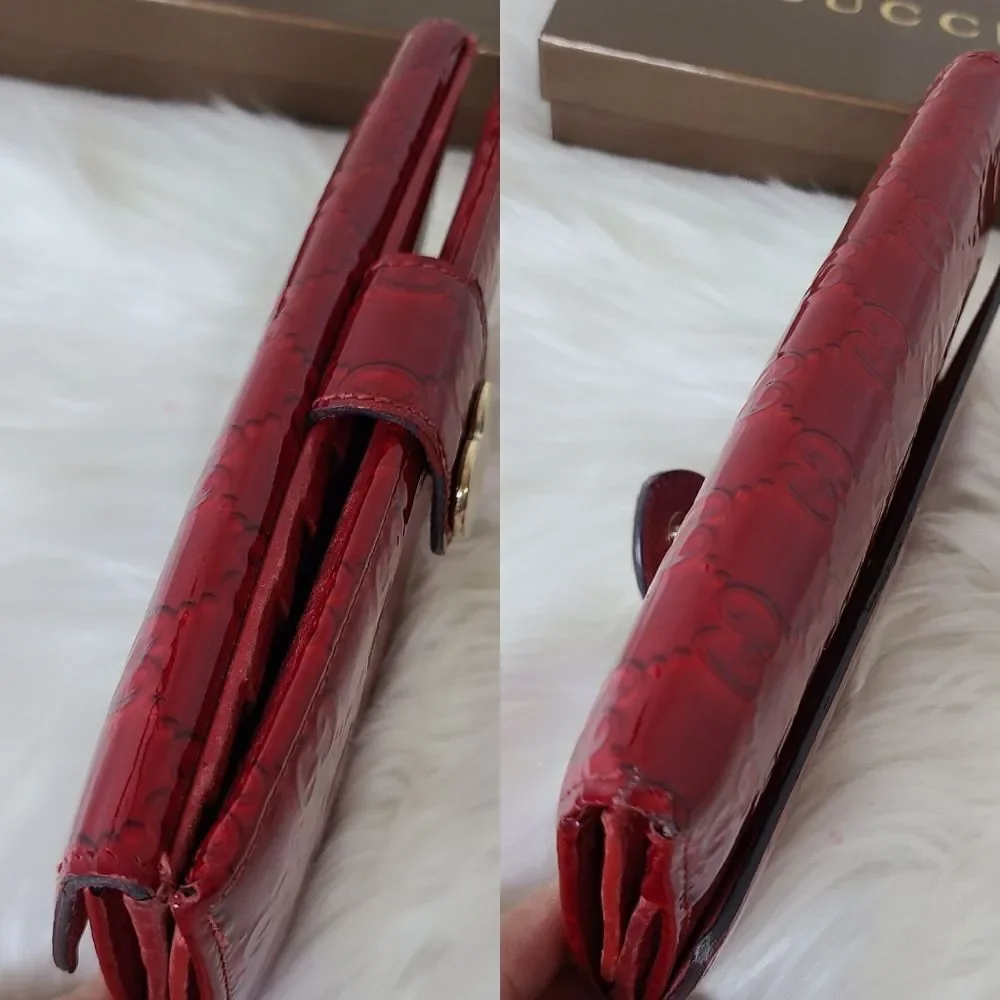 💯 Authentic Gucci Long Bifold Wallet 🍀